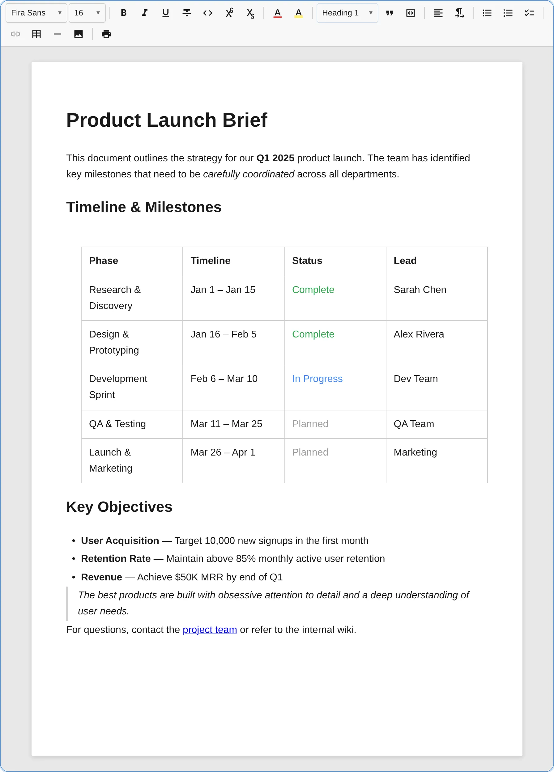 Editor in paper mode with DIN A4 page size