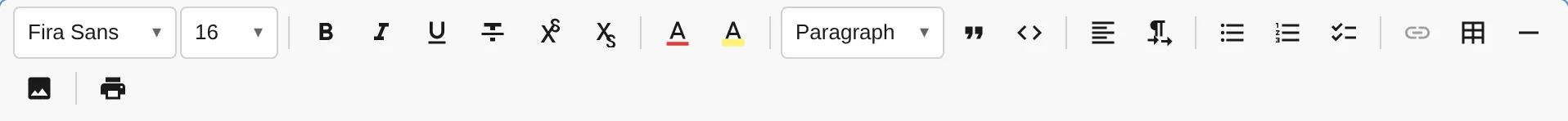 Full toolbar with all plugins