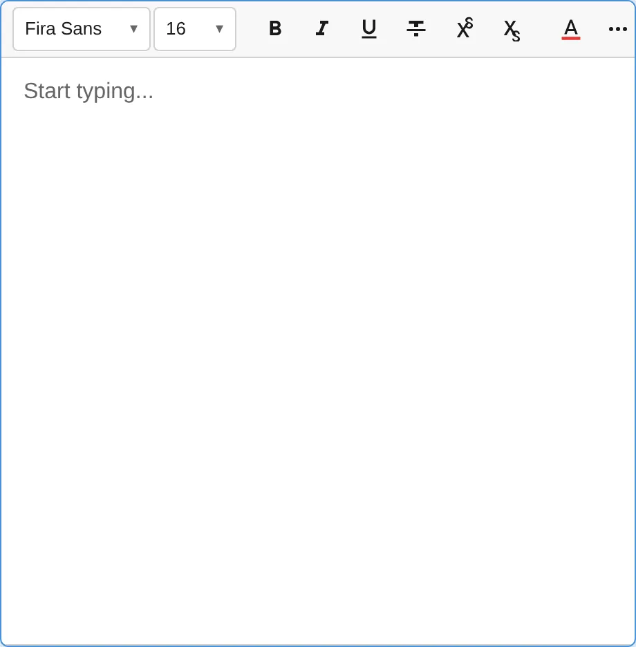Toolbar with overflow burger button