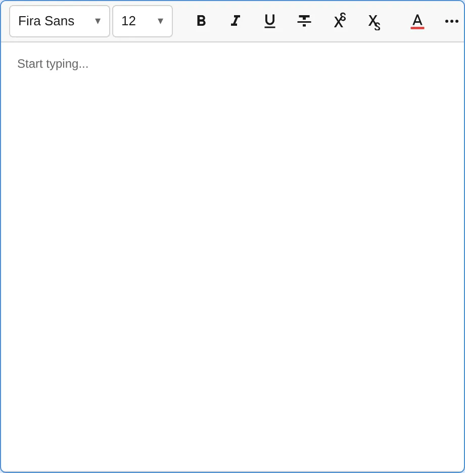 Toolbar with overflow burger button