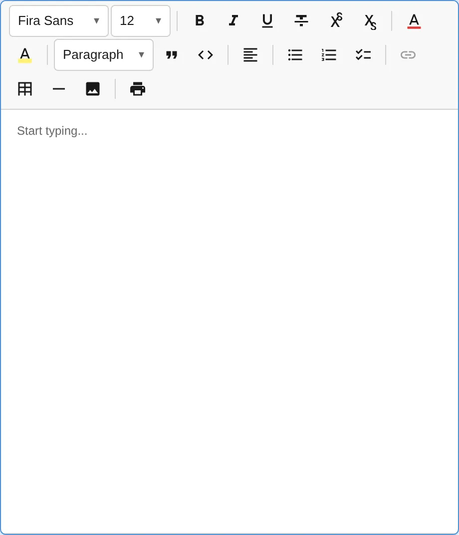 Toolbar with flow overflow wrapping to multiple rows