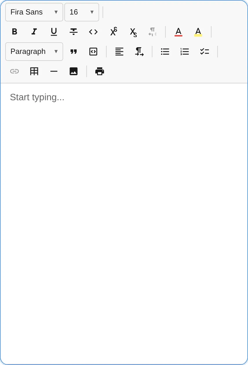 Toolbar with flow overflow wrapping to multiple rows