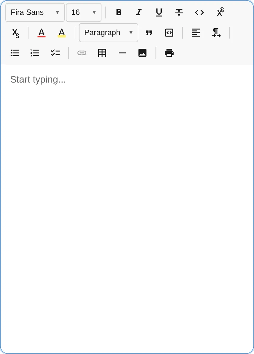 Toolbar with flow overflow wrapping to multiple rows