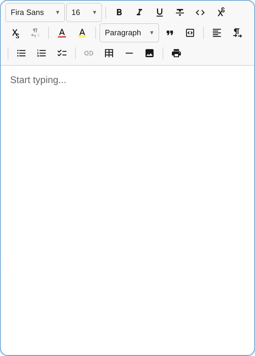 Toolbar with flow overflow wrapping to multiple rows